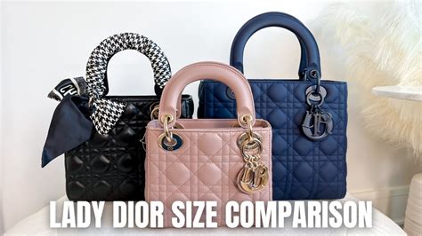 dior lady mini bad|lady dior mini vs small.